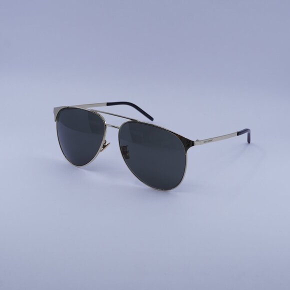 Saint Laurent SL279 005 Sunglasses Gold Aviator Frame, Grey Lenses - Picture 7 of 10